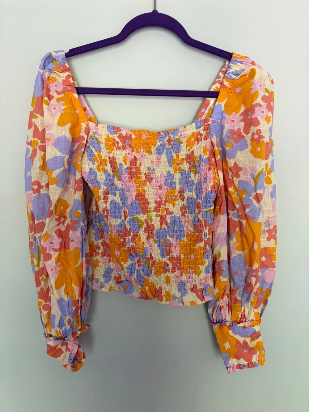 Free People smocked square